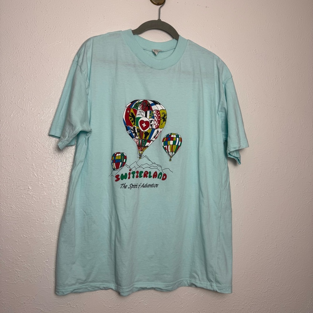 Vintage Switzerland‎ Hot Air Balloon Festival Graphic T-shirt